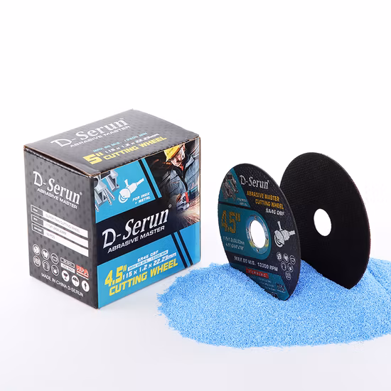 Rueda de corte negra de 4 pulgadas, 2 redes para metal y acero inoxidable