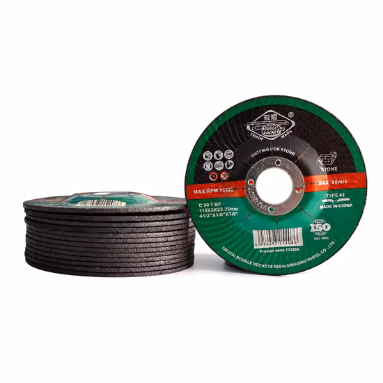 Rueda de corte negra con pegatina completa de 115X1,6X22,2mm para acero inoxidable
