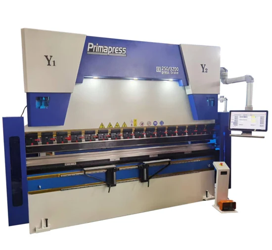 Primapress 2500mm 6+1 ejes Europa estándar hidráulica CNC plegadora de chapa de chapa plegadora con Da53t/Da66t/Da69t Sistema para metal acero, suave